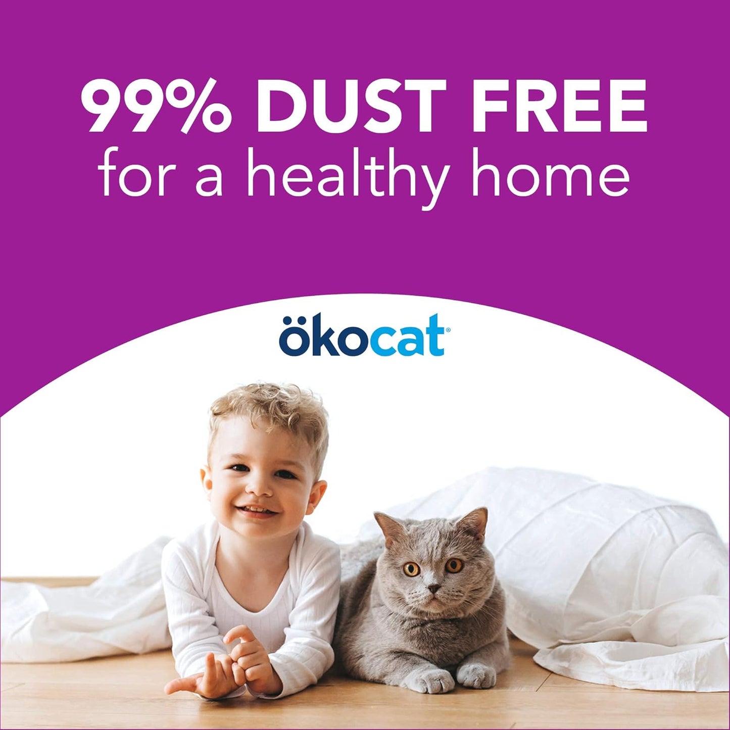 Less Mess Low Tracking Wood Clumping Cat Litter Mini- Pellets, Unscented, 18.6 Pounds - Natural Ingredients, Stops Odor, Clumps Solid, 99% Dust Free, Great for Long-Hair Breeds