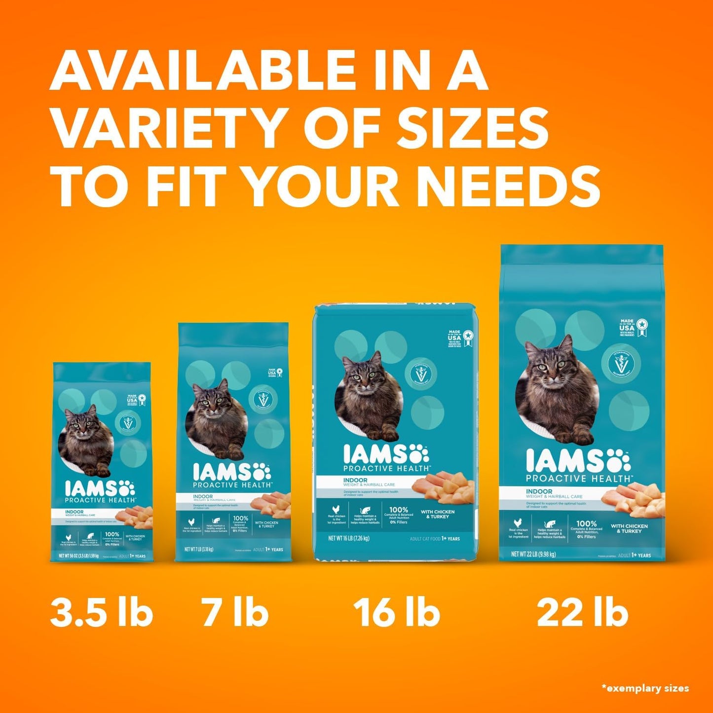 Proactive Health Indoor Weight Control & Hairball Care Adult Dry Cat Food, Chicken & Turkey Recipe, 16 Lb. Bag