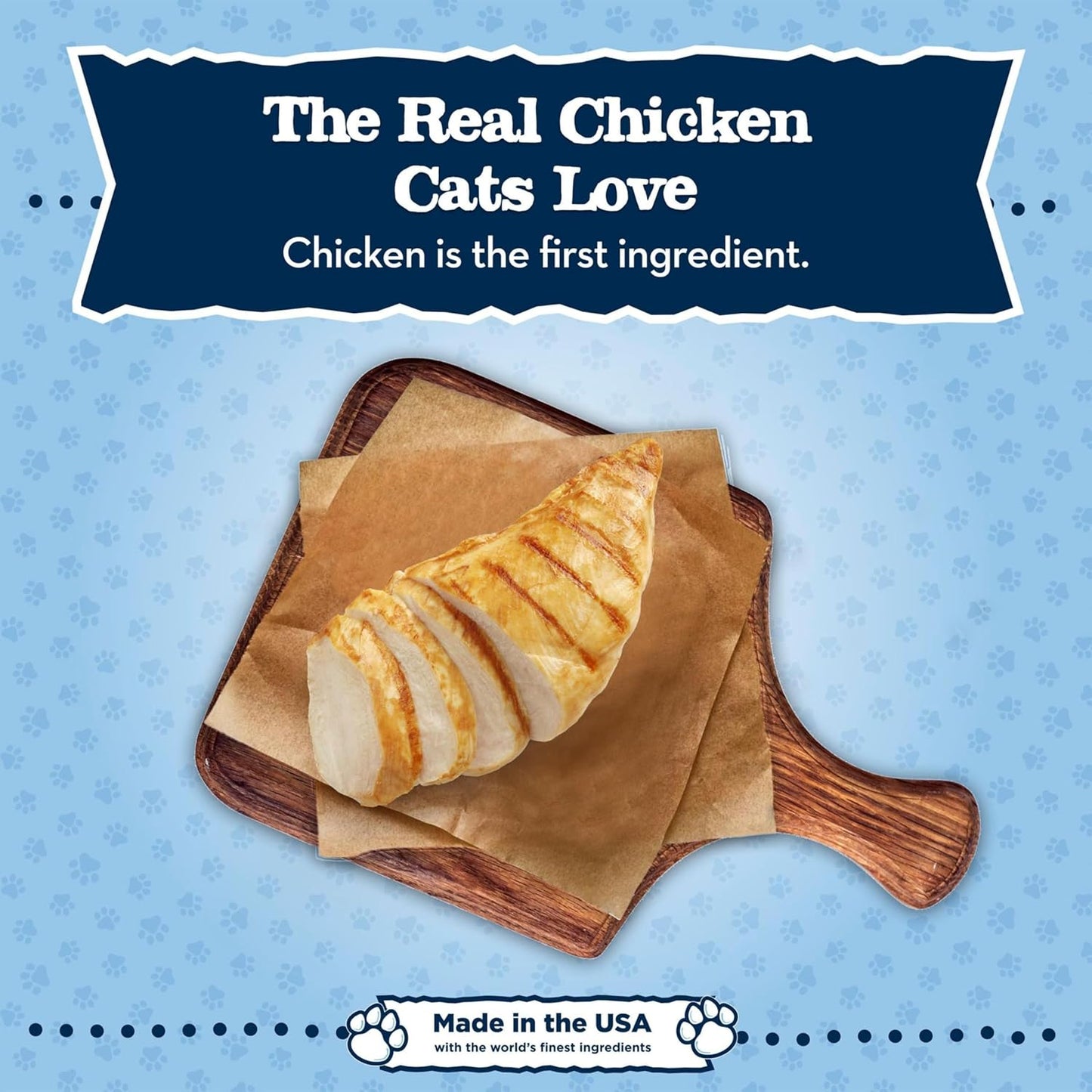 Baby BLUE Natural Kitten Wet Cat Food, Healthy Growth Formula with DHA, Chicken Recipe Multi-Pack, 3-Oz Cans (24 Count)