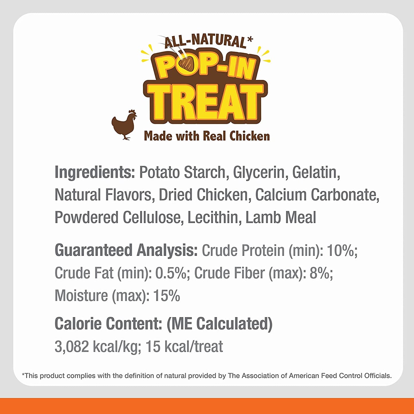 Pop-In Treat-Toy Refill Chews, All-Natural Dog Treats for Treat Dispensing Toys, Chicken Flavor, 30 Count