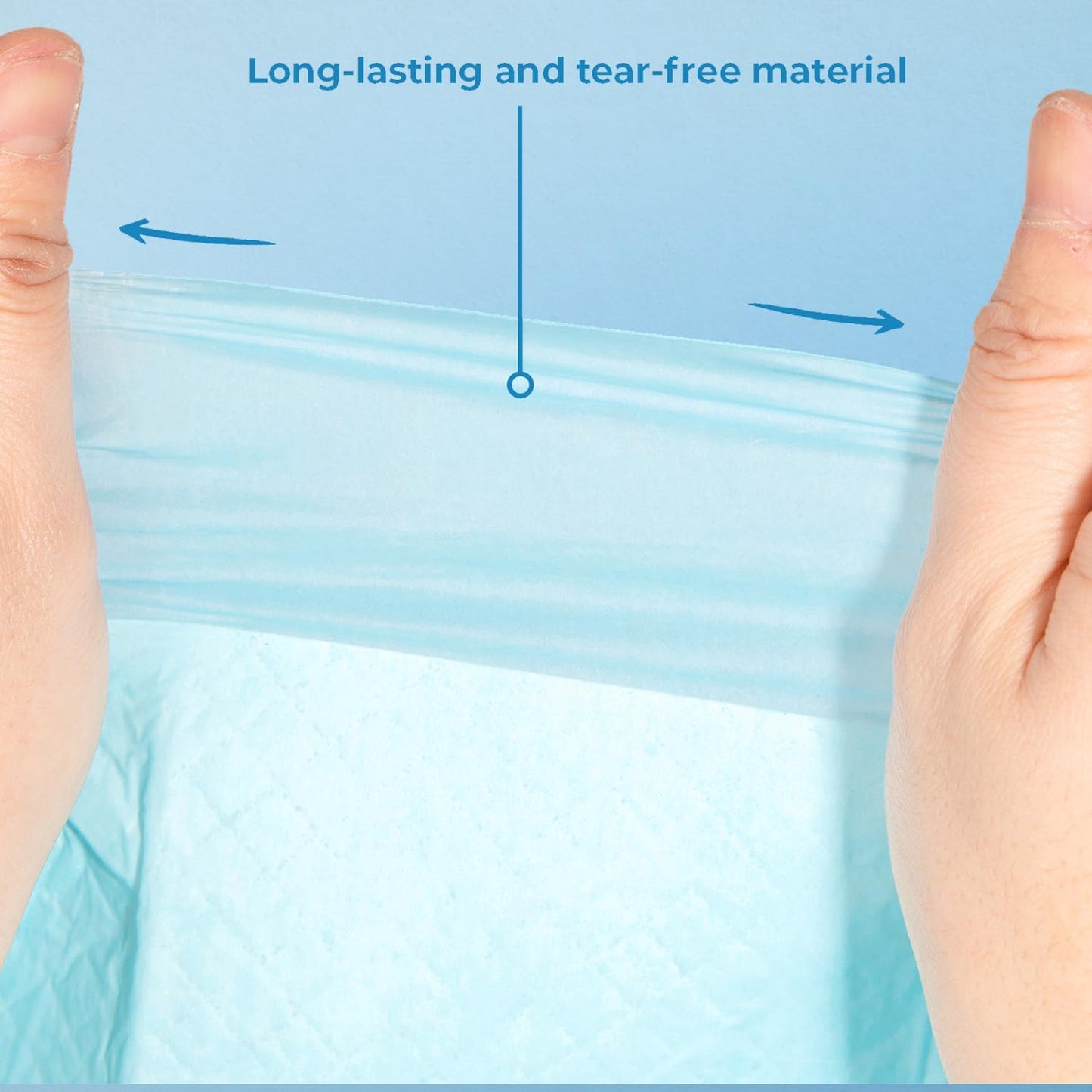 XL Puppy Pads 100 Count - Super Absorbent Dog Training Pads, Quick-Dry, Odor Control, Disposable Pee Pads, Leak-Proof Wee Wee Pads for Indoor Dogs – Baby Blue XL, 100 Pack