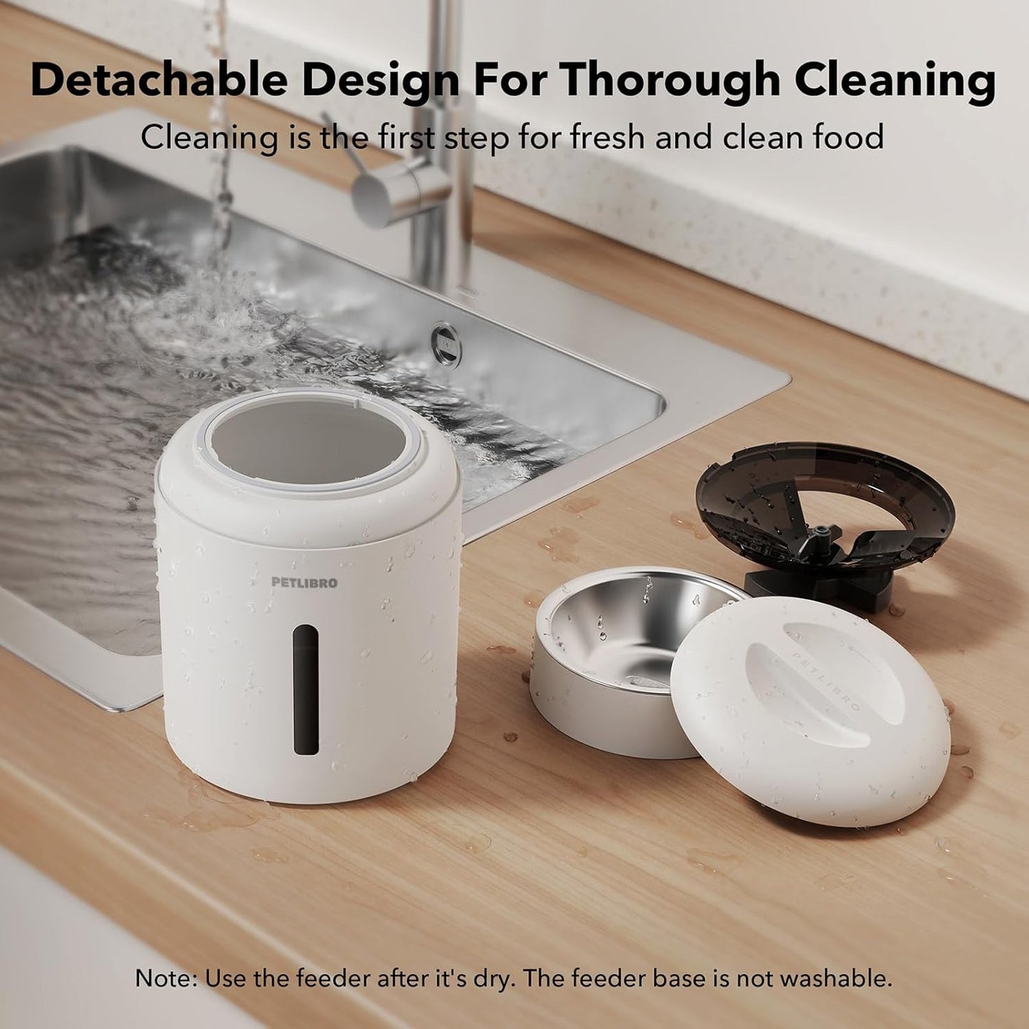 Automatic Cat Feeder, 5G Wifi Automatic Dog Feeder with Freshness Preservation, 5L Timed Cat Feeders with Low Food Sensor, up to 10 Meals per Day, Granary Pet Feeder for Cats/Dogs