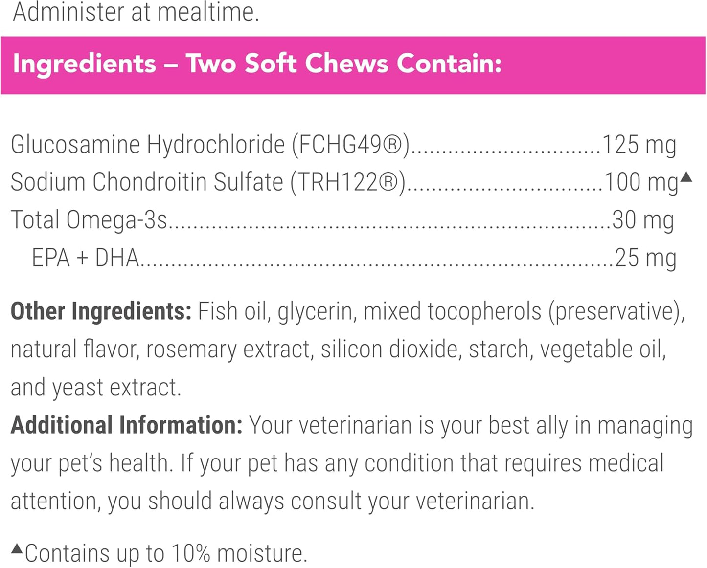 Nutramax Cosequin for Cats Joint Health Supplement, Contains Glucosamine for Cats, plus Chondroitin and Omega-3S, Supports Joint and Skin and Coat Health, Soft Chews, 60 Count