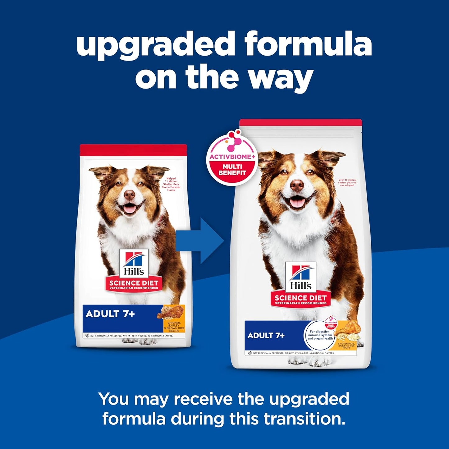 Adult 7+, Senior Adult 7+ Premium Nutrition, Dry Dog Food, Chicken, Brown Rice, & Barley, 5 Lb Bag