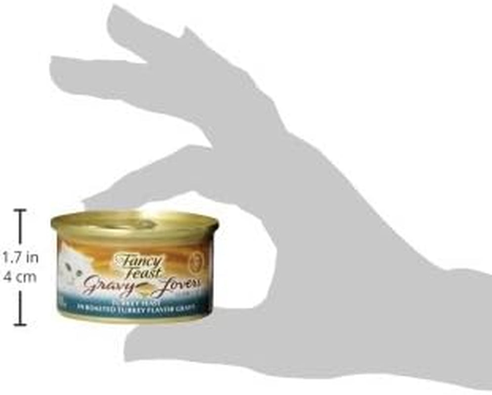 Purina Gravy Lovers Turkey Feast Grilled Gourmet Cat Food in Wet Cat Food Gravy - (Pack of 24) 3 Oz. Cans