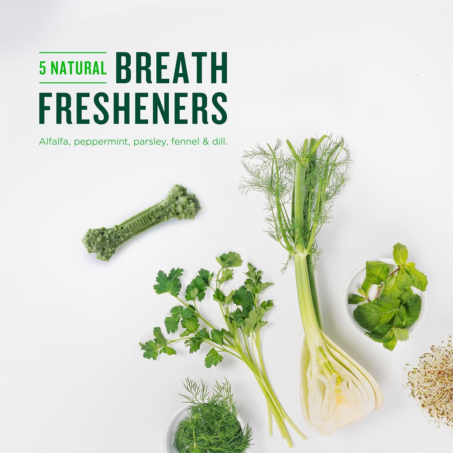 Dental Chews for Dogs, 36 Count, Vet-Recommended Mint-Flavored Treats for Large Dogs over 50 Lbs, Dental Bones Clean Teeth, Fight Bad Breath, and Removes Plaque and Tartar