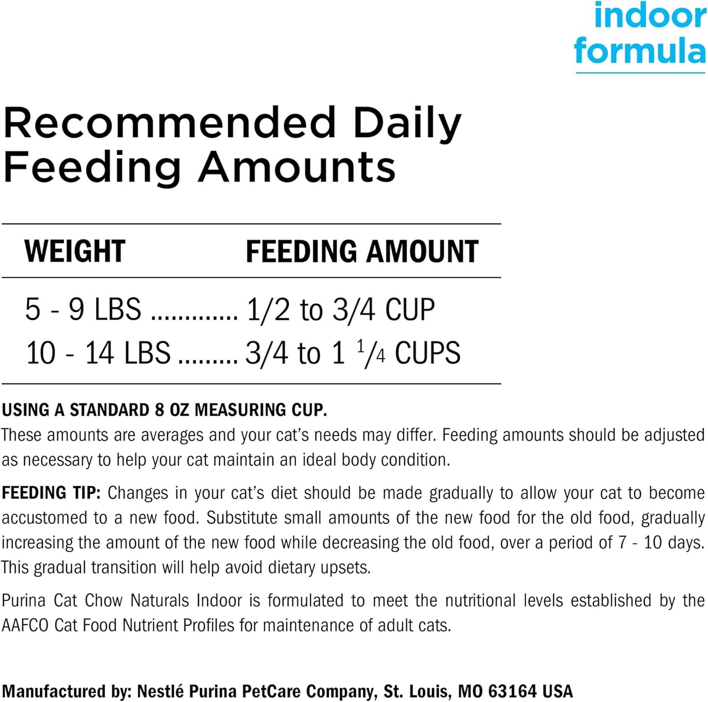 Hairball, Healthy Weight, Indoor, Natural Dry Cat Food, Naturals Indoor - (Pack of 4) 3.15 Lb. Bags