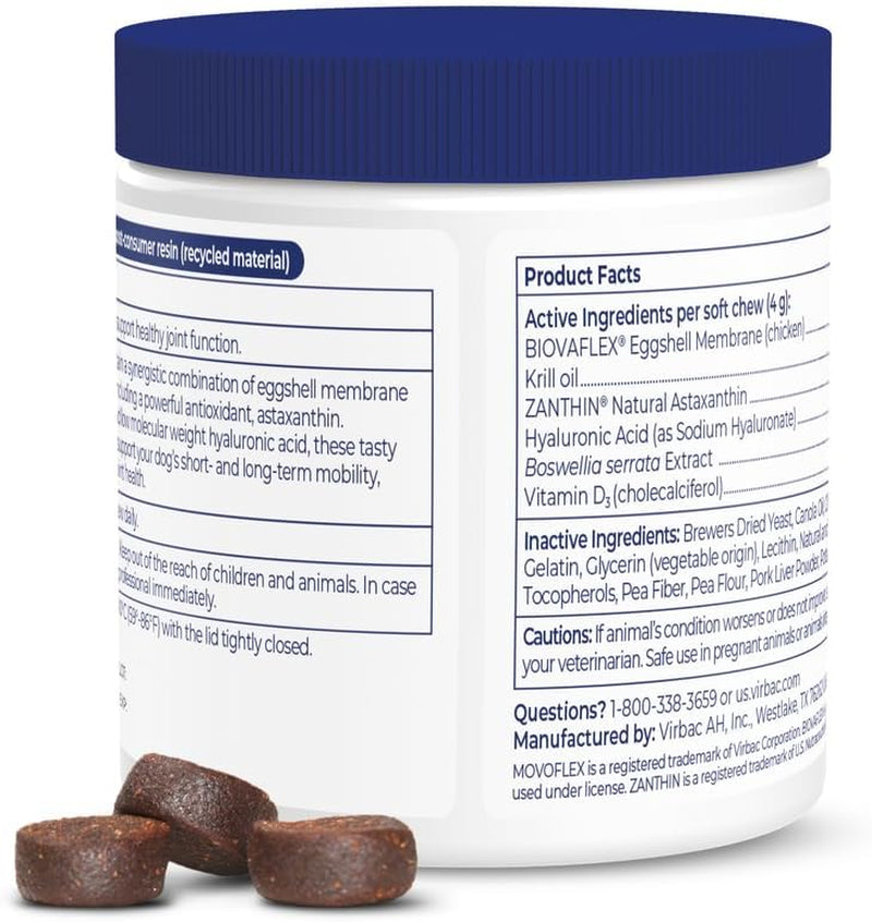 Advanced Soft Chews Hip and Joint Support Supplement for Medium Dogs 60 Count by Virbac