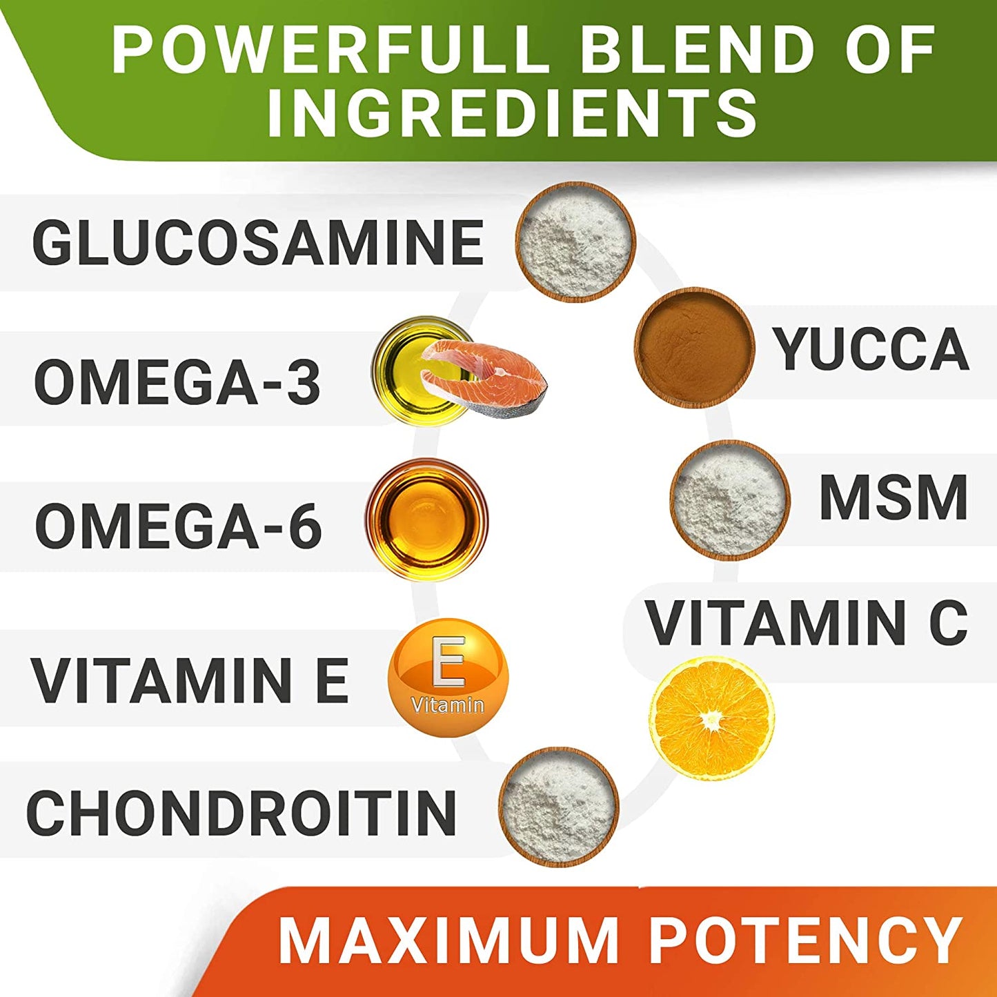 Glucosamine Treats for Dogs - Joint Supplement W/Omega-3 Fish Oil - Chondroitin, MSM - Advanced Mobility Chews - Joint Pain Relief - Hip & Joint Care - Chicken Flavor - 120 Ct - Made in USA