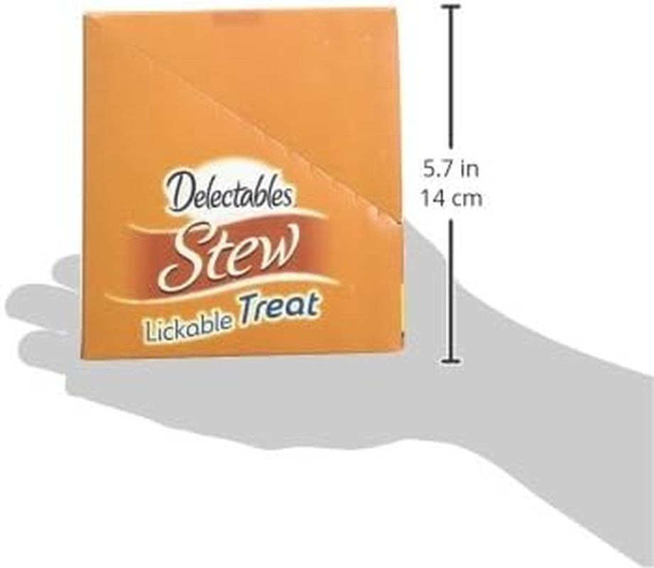 Delectables Stew Lickable Wet Cat Treats for Adult & Senior Cats, Tuna & Whitefish, 12 Count
