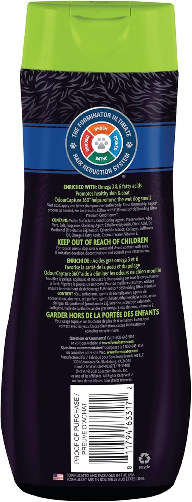 Ultra Premium Deshedding Shampoo for Dogs Helps Reduce Excess Shedding, 16 Oz