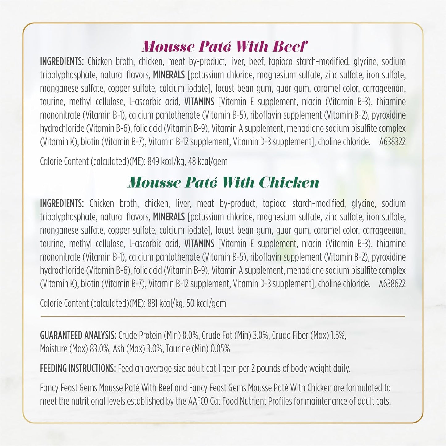 Gems Pate Cat Food Mousse and a Halo of Savory Gravy Wet Cat Food Variety Pack - (Pack of 12) 4 Oz. Boxes