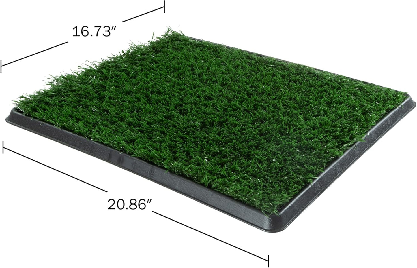 Artificial Grass Puppy Pee Pad for Dogs and Small Pets - 16X20 Inch, Reusable 3-Layer Potty Training Pad with Tray - Dog House and Pet Supplies by