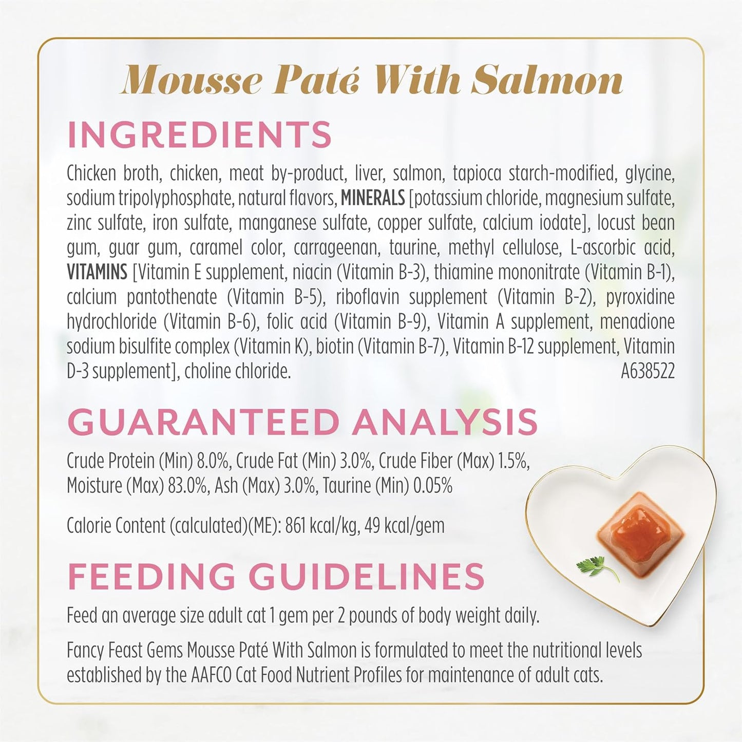 Gems Pate Cat Food Mousse Salmon or Tuna and a Halo of Savory Gravy Wet Cat Food Variety Pack - (1) 8 Ct. Boxes - 8 Ct. Box