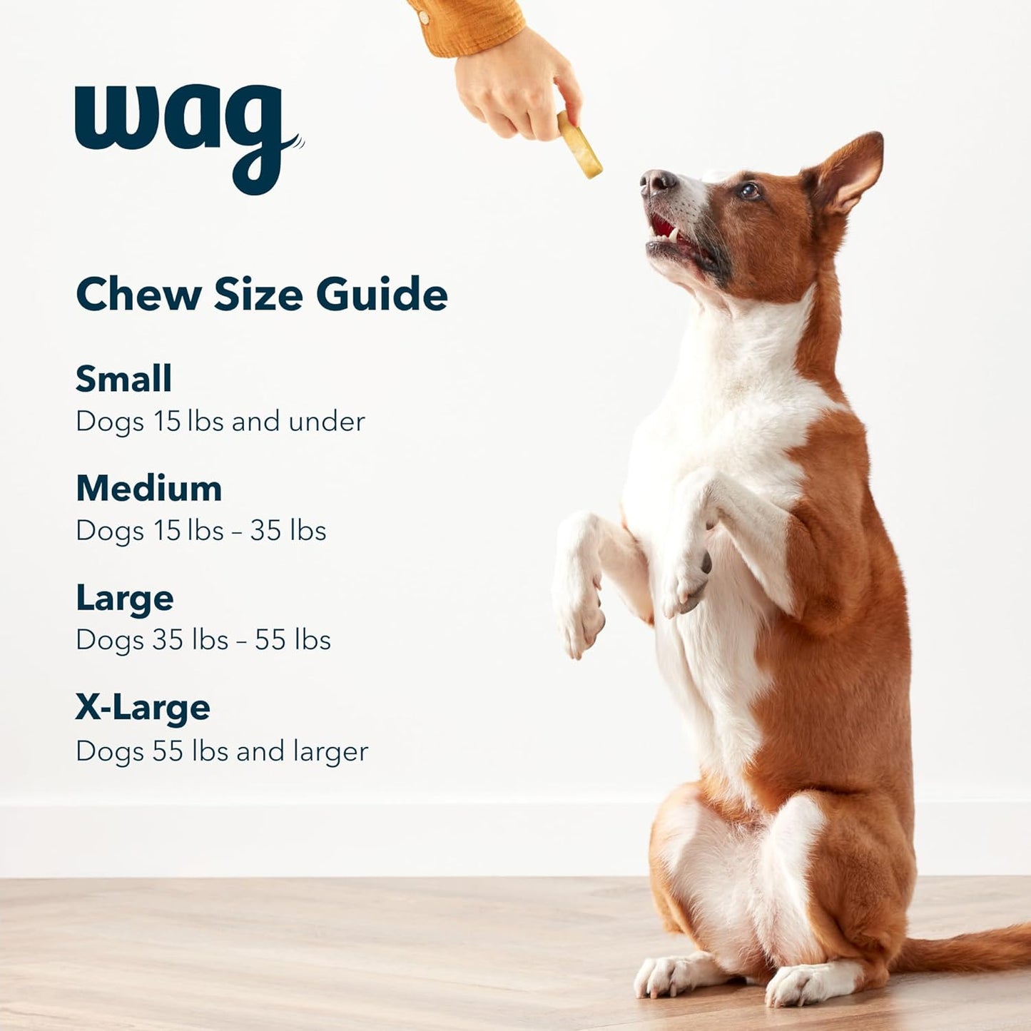 Amazon Brand - Yak Cheese Himalayan Dog Chews, Dog Treats for Medium Size Dogs, All Natural, High Protein for Aggressive Chewers, 15-35 Lbs, 3 Count, 6.9 Oz