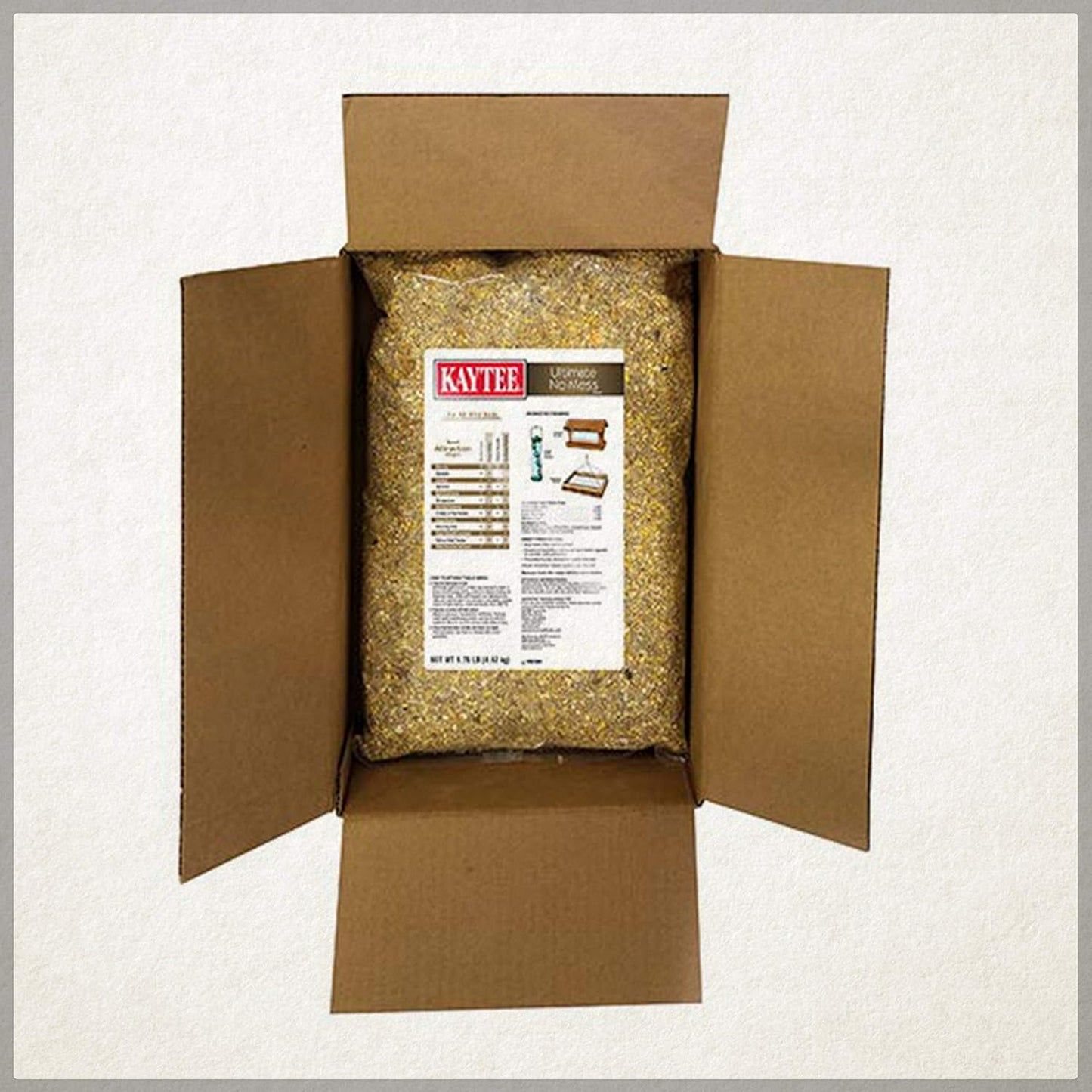 Wild Bird Ultimate No Mess Wild Bird Food Seed for Cardinals, Finches, Chickadees, Nuthatches, Woodpeckers, Grosbeaks, Juncos and Other Colorful Songbirds, 9.75 Pound