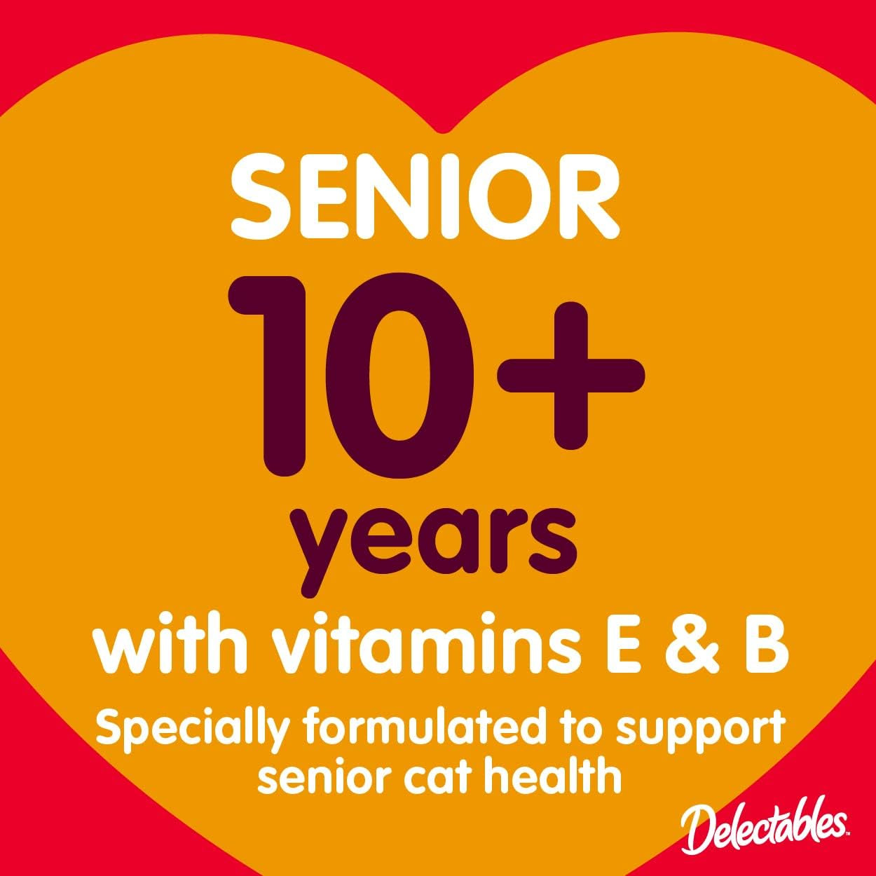 Delectables Bisque Lickable Wet Cat Treats for Senior Cats, Senior Variety 12 Countt