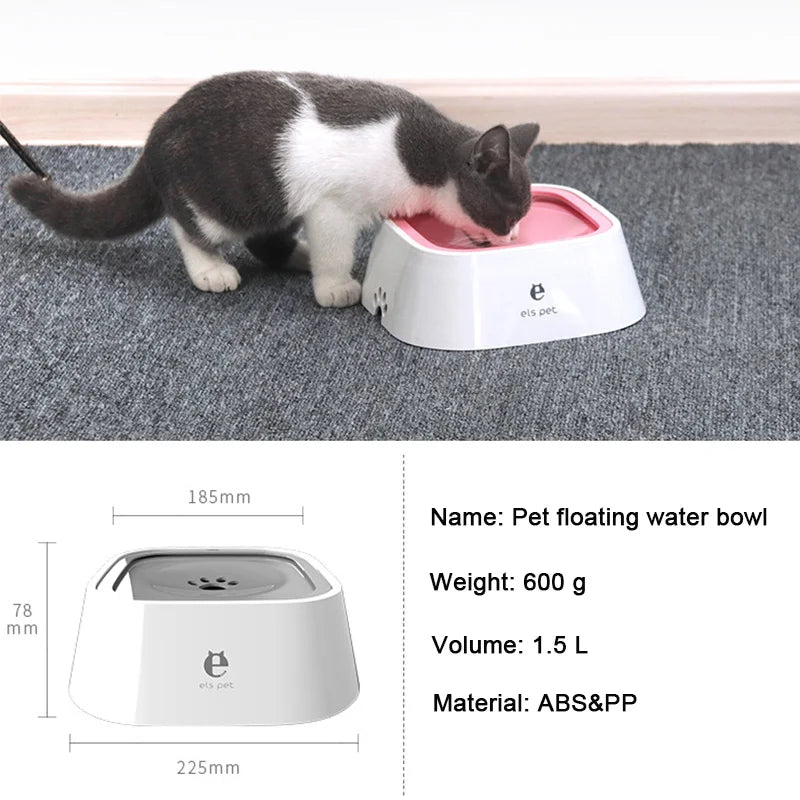 HydroPaws: Spill-Free Floating Dog & Cat Water Bowl