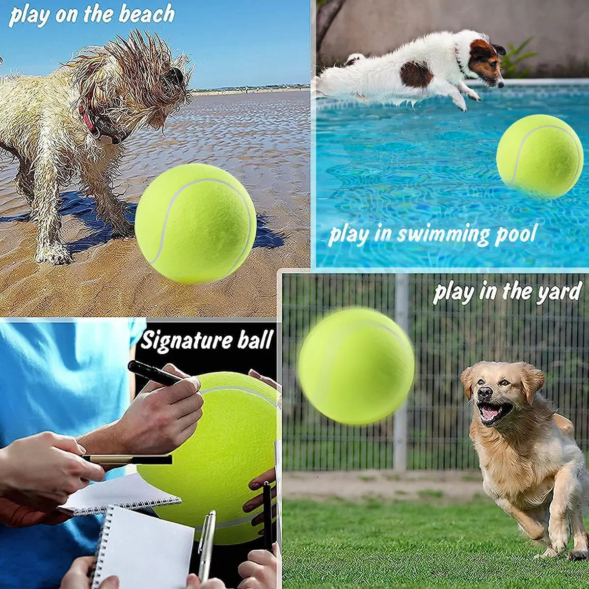 Ultra-Durable Giant Tennis Ball for Pets