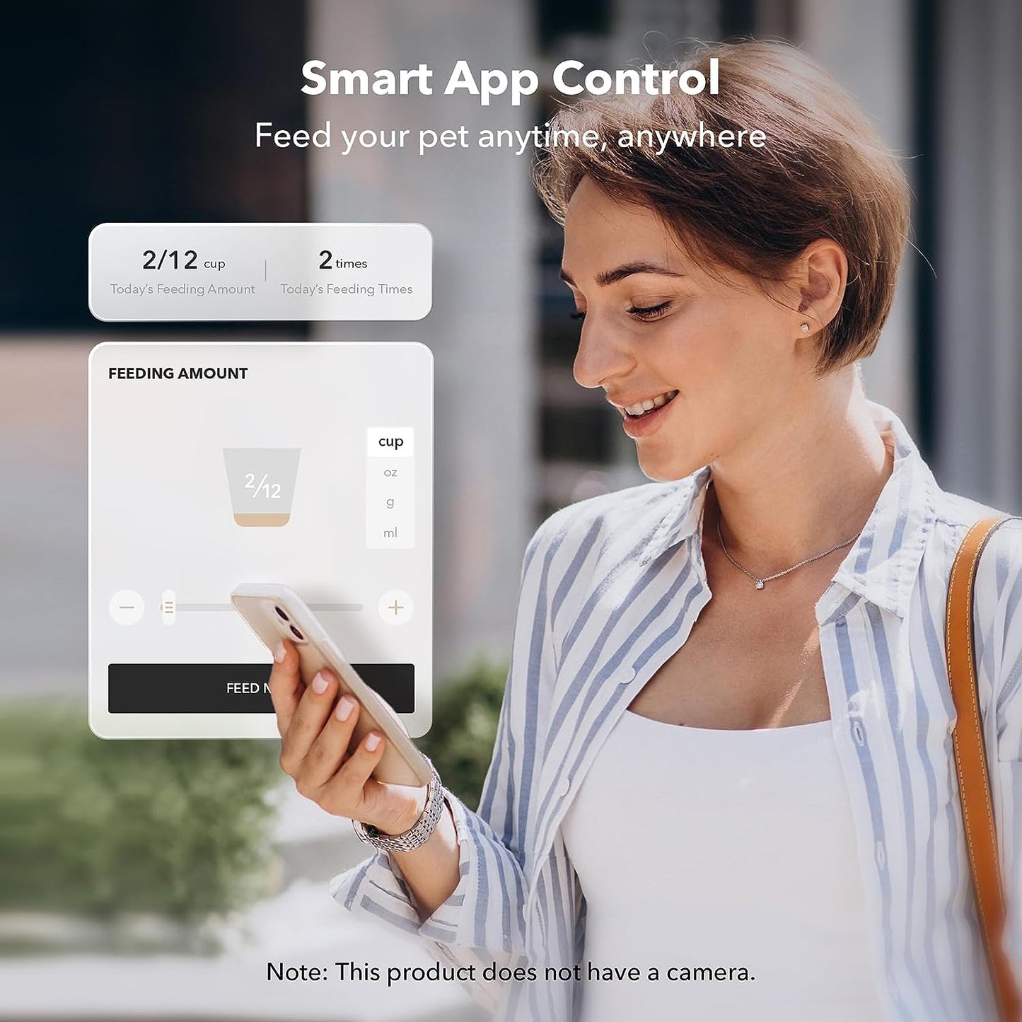 Automatic Cat Feeder, 5G Wifi Automatic Dog Feeder with Freshness Preservation, 5L Timed Cat Feeders with Low Food Sensor, up to 10 Meals per Day, Granary Pet Feeder for Cats/Dogs