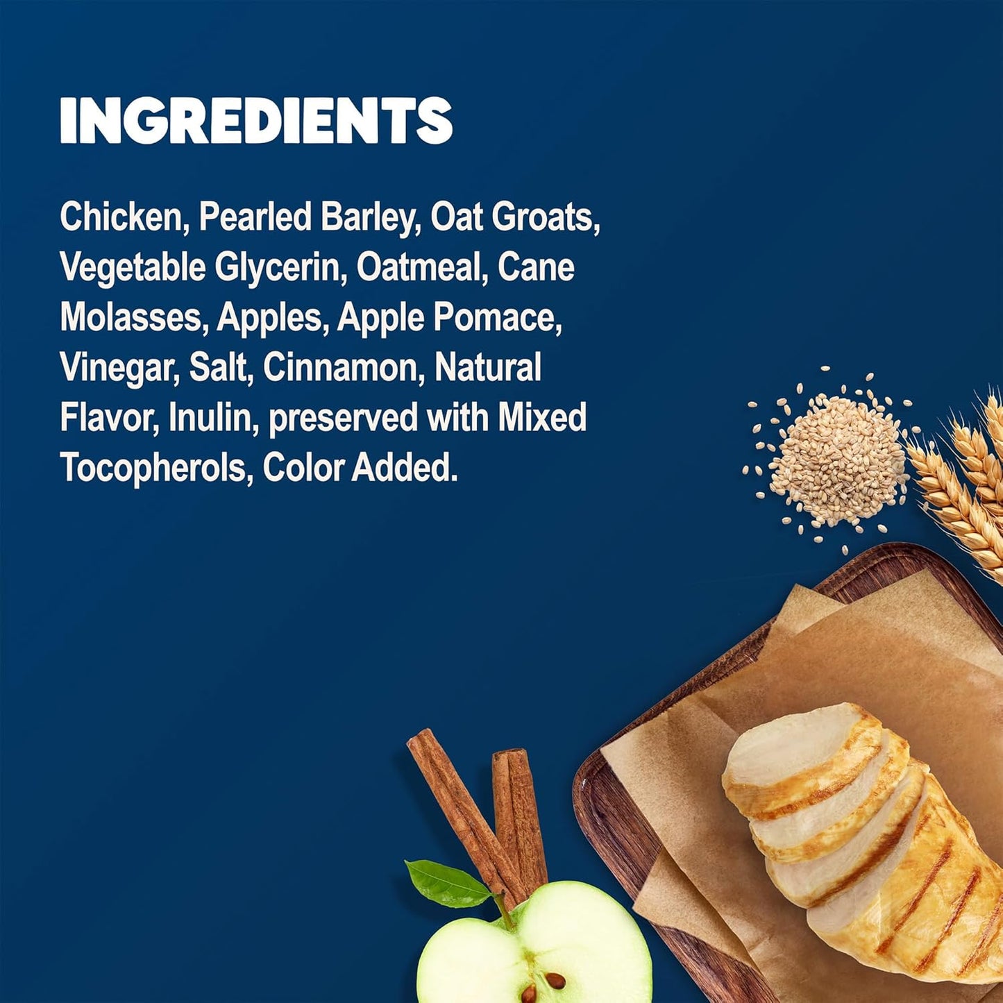 Benebars Digestive Support Dog Treats with Prebiotic Fiber, Made with Natural Ingredients, USA Chicken & Apple, 9-Oz Bag