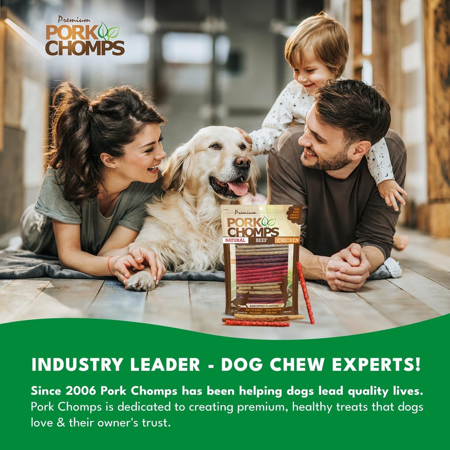Dog Chews, 5-Inch Munchy Sticks, Assorted Flavors, 100 Count