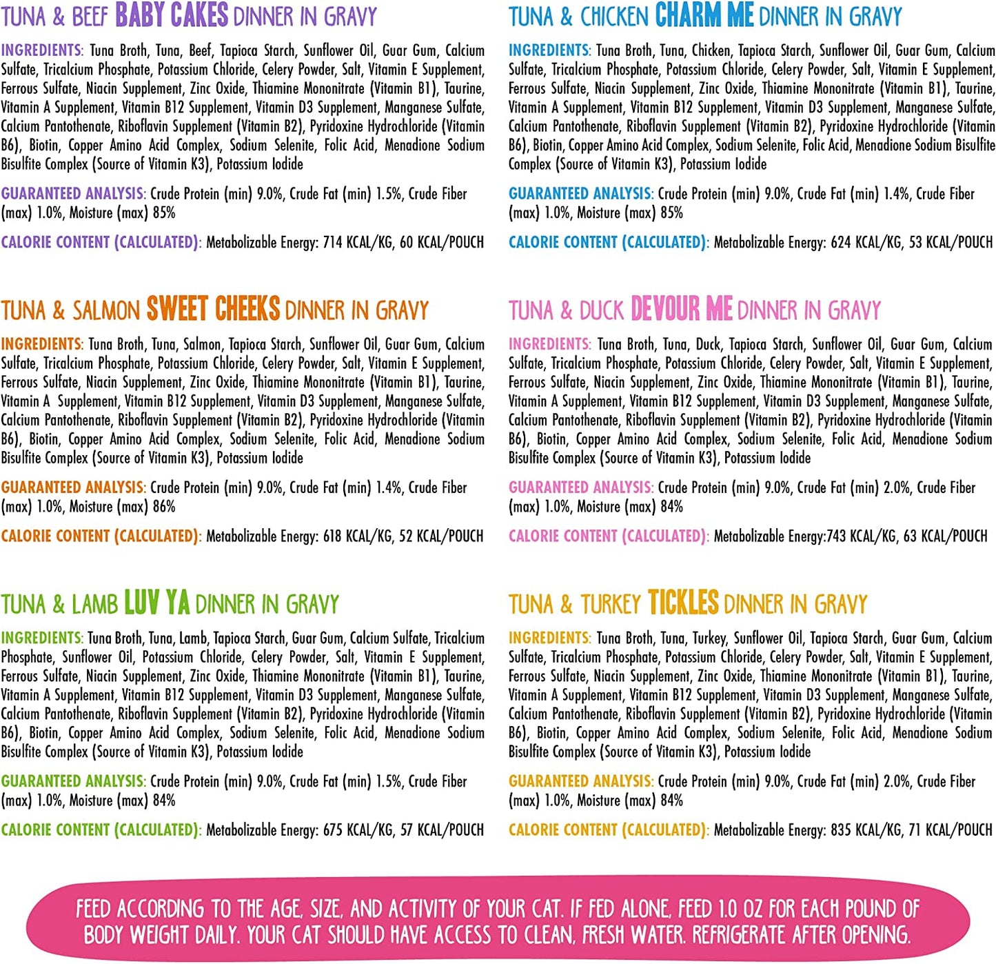 B.F.F. OMG - Best Feline Friend Oh My Gravy!, Rainbow a Gogo Variety Pack! Cat Food, 3Oz Pouch (Pack of 12)