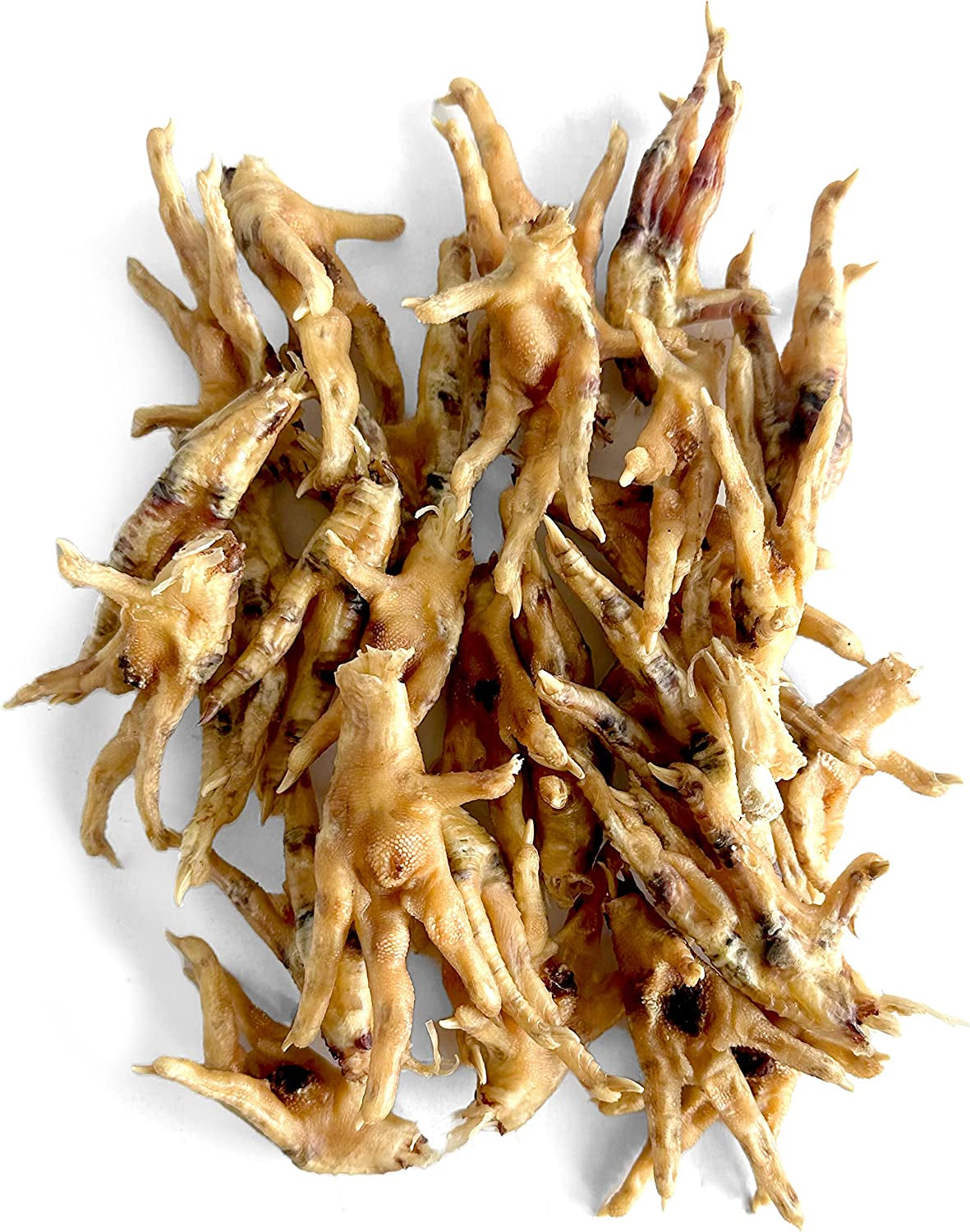 Chicken Feet Dog Treats, Raised & Made in USA (30-Pack), Dehydrated Chicken Feet, All Natural Dog Chews & Dog Snacks