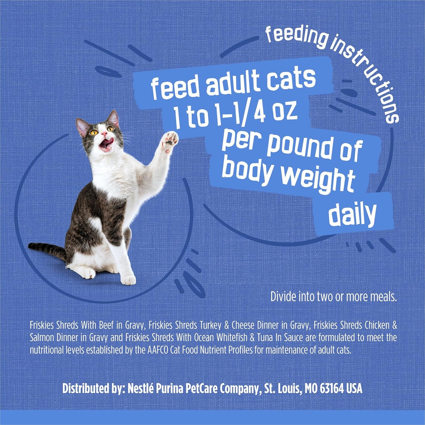 Purina Wet Cat Food Variety Pack, Shreds with Beef, Turkey and Cheese Dinner, Chicken and Salmon Dinner, and with Ocean Whitefish and Tuna - 48 Ct. Can