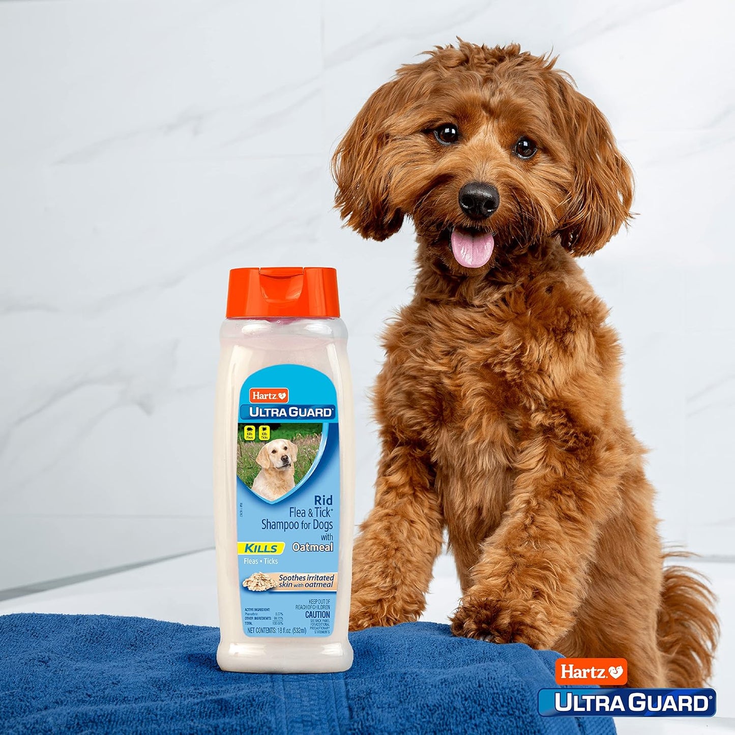 Ultraguard Rid Flea & Tick Oatmeal Dog Shampoo, 18 Oz Bottle
