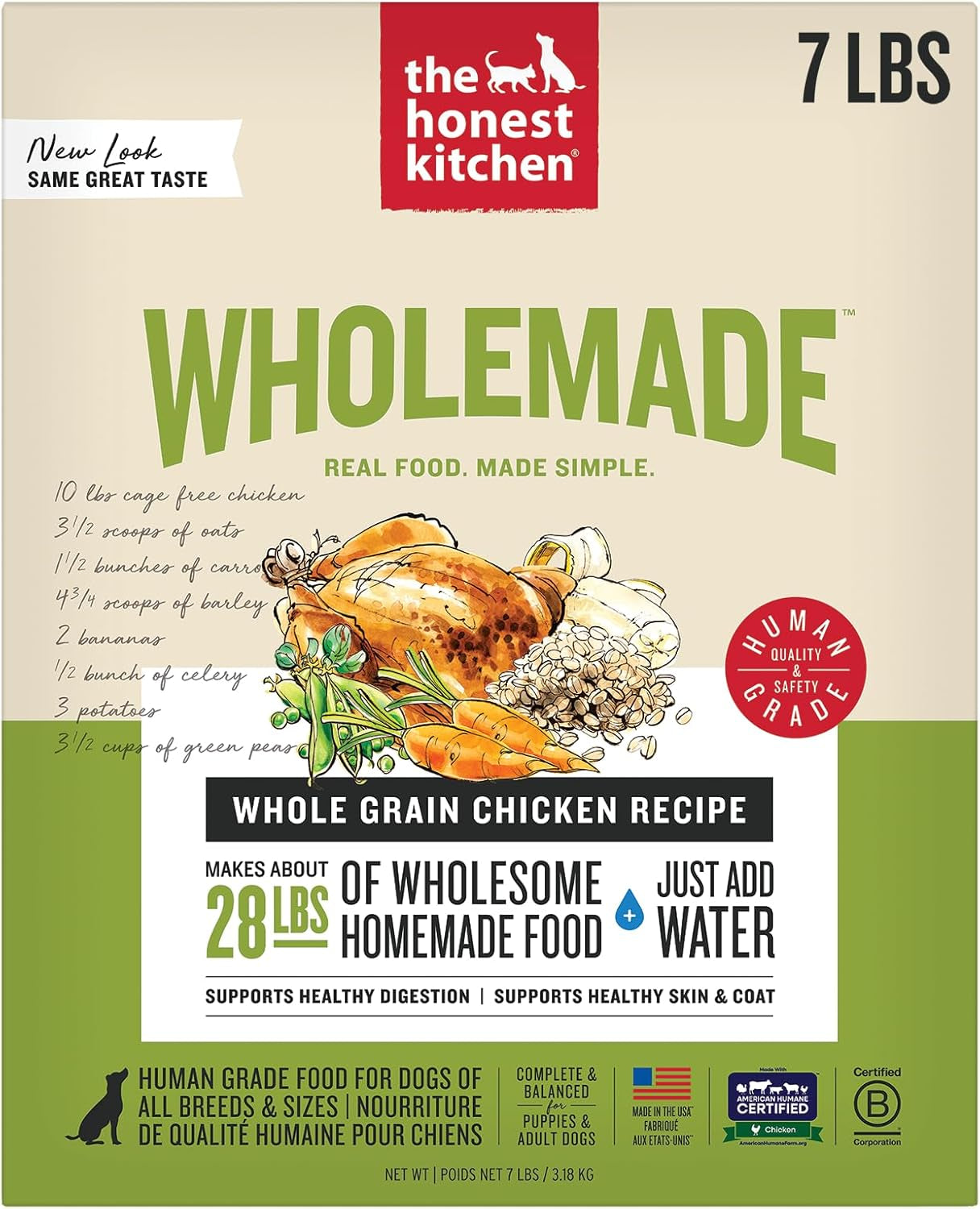Wholemade™ Whole Grain Chicken Dog Food, 7 Lb Box
