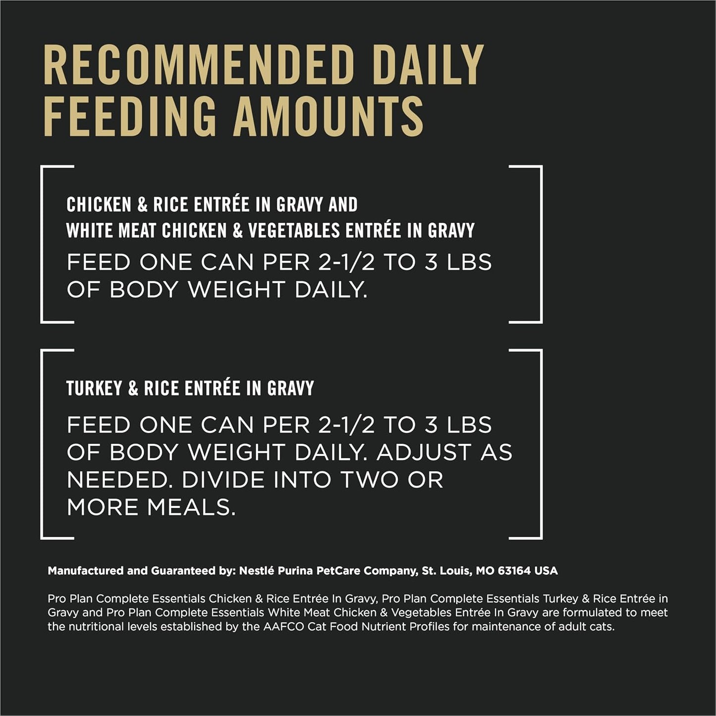 Gravy, High Protein Wet Cat Food Variety Pack, Complete Essentials Chicken and Turkey Favorites - (Pack of 24) 3 Oz. Cans