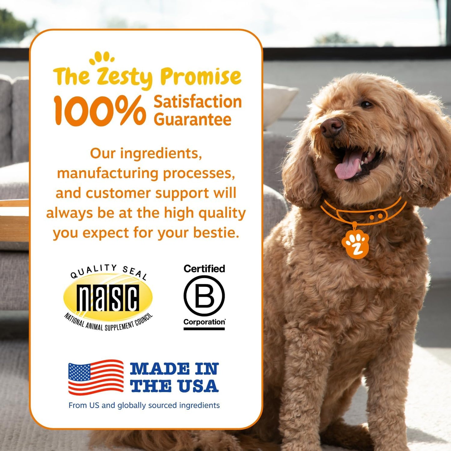 Vet Strength Probiotics for Dogs, Digestive Health & Gut Flora Support, Dog Supplements, 90 Count