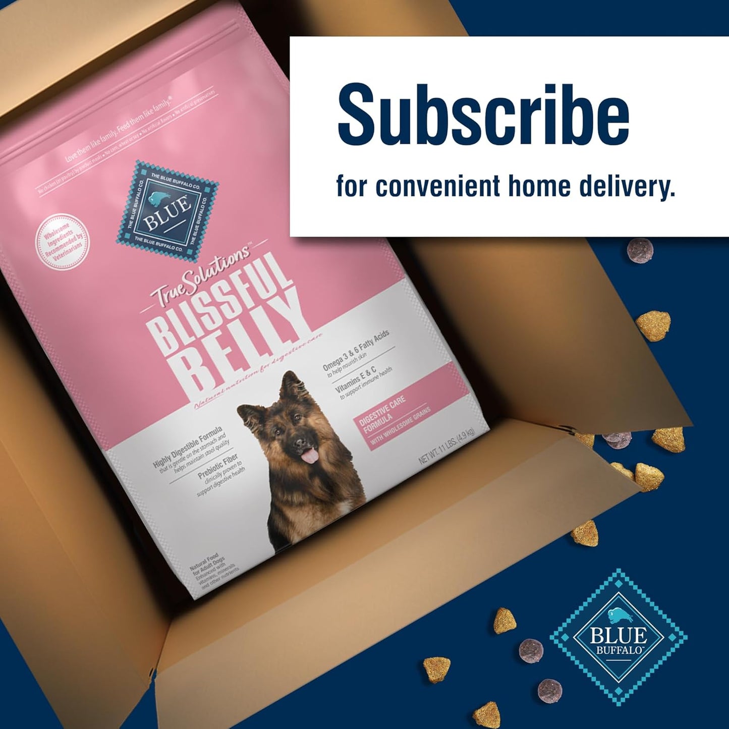 True Solutions Digestive Care Natural Dry Dog Food for Adult Dogs, Chicken, 11-Lb. Bag