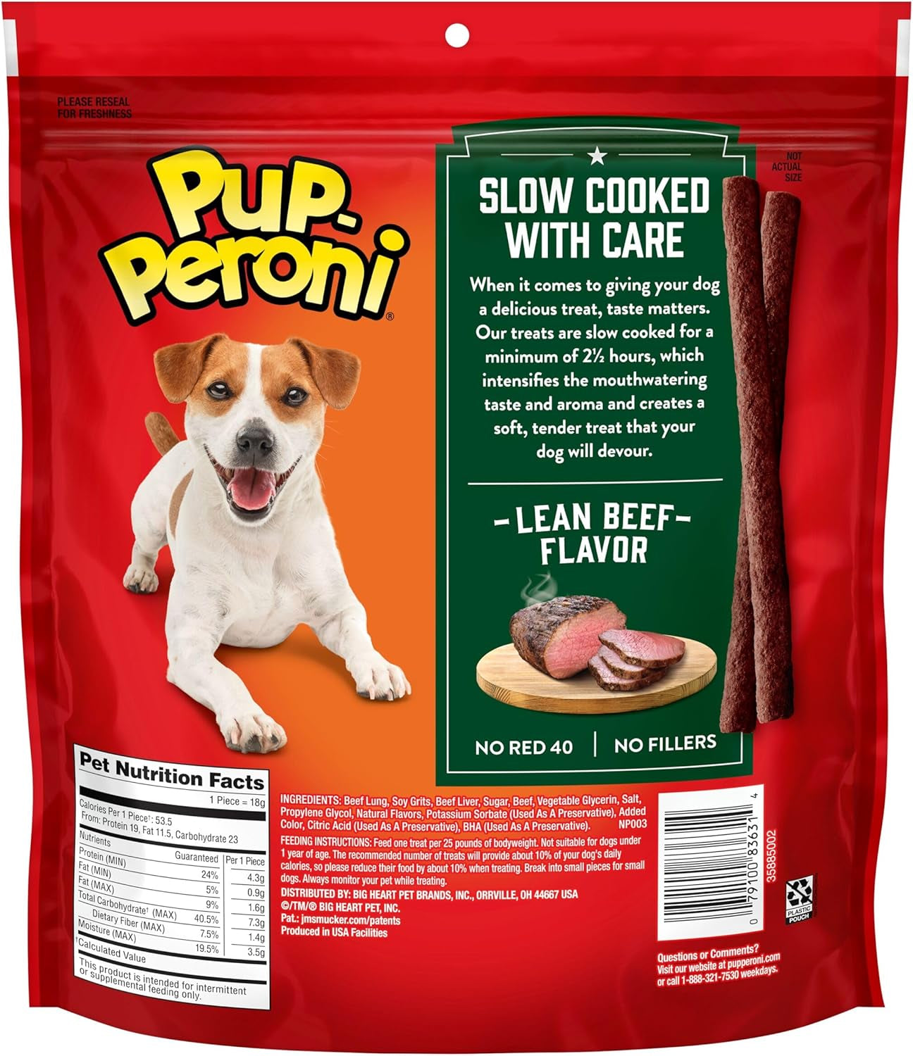Dog Treats, Lean Beef Flavor, 22.5 Ounce, Made with Real Beef, 90% Fat Free