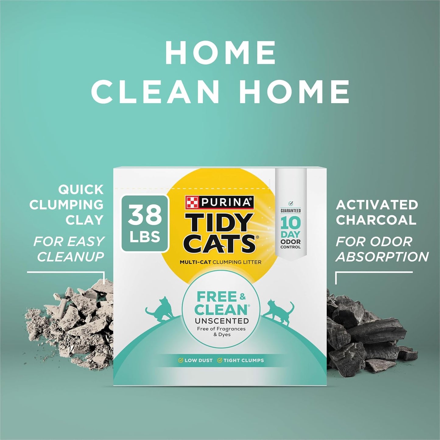 Purina Free and Clean Unscented Cat Litter - 38 Lb. Box