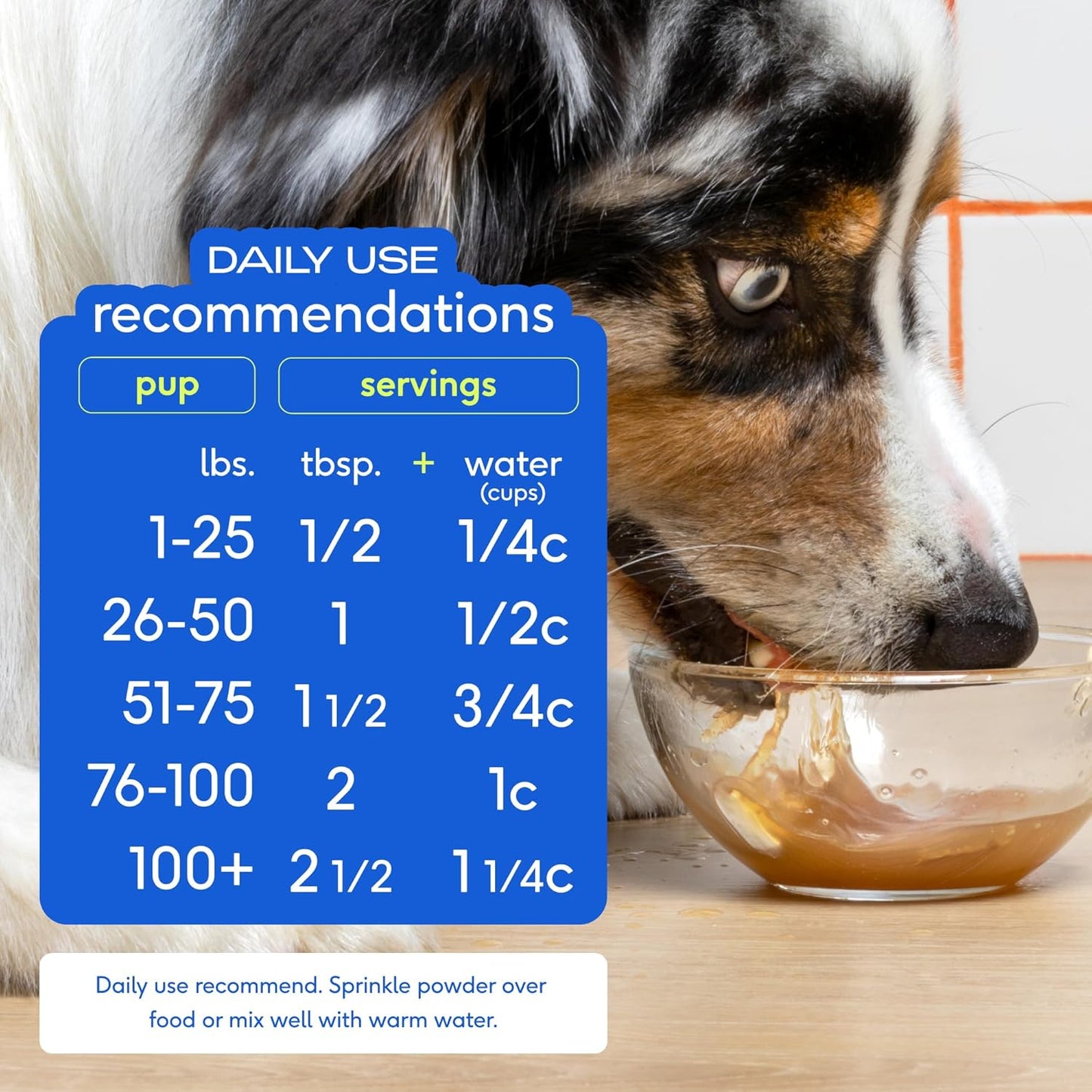 Bone Broth for Dogs - Made with Real Beef Bone Broth, Dog Food Toppers for Picky Eaters - Provides Extra Hydration & Nutrition for Joint Strength, Immunity & Heart Health-48 Scoops