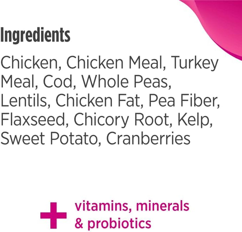 Freestyle High Protein Cat & Kitten Food, Chicken & Cod Recipe - Natural Grain-Free Dry Cat Food with Omega Fatty Acids & Probiotics, 4 Lb Bag