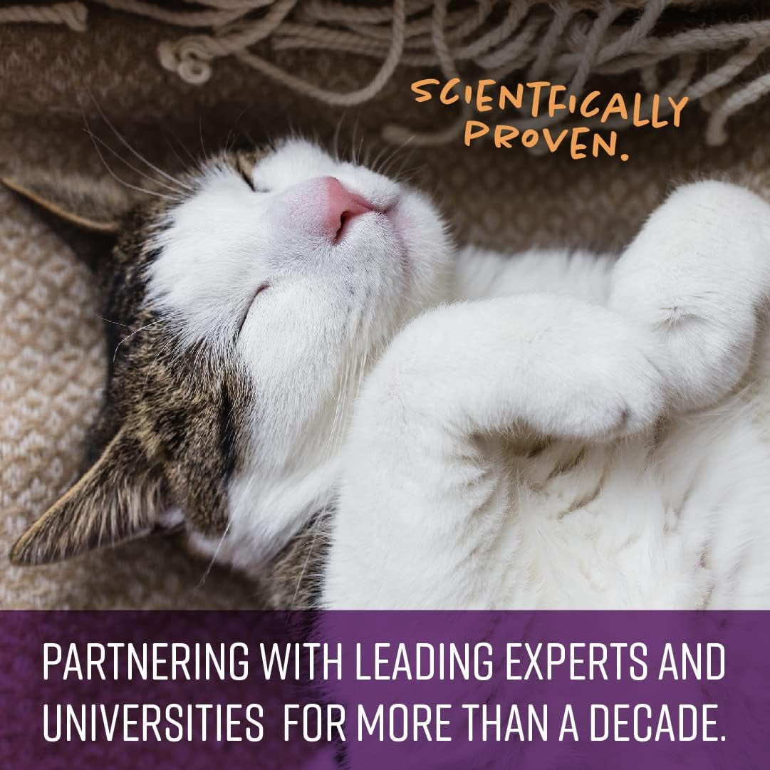 Calming Chews for Cats, Calming Aid Helps to Manage Stress & Anxiety, with Pheromones That May Help Curb Destructive Behavior & Separation Anxiety, Calming Health Supplement for Cats, 4 Oz.