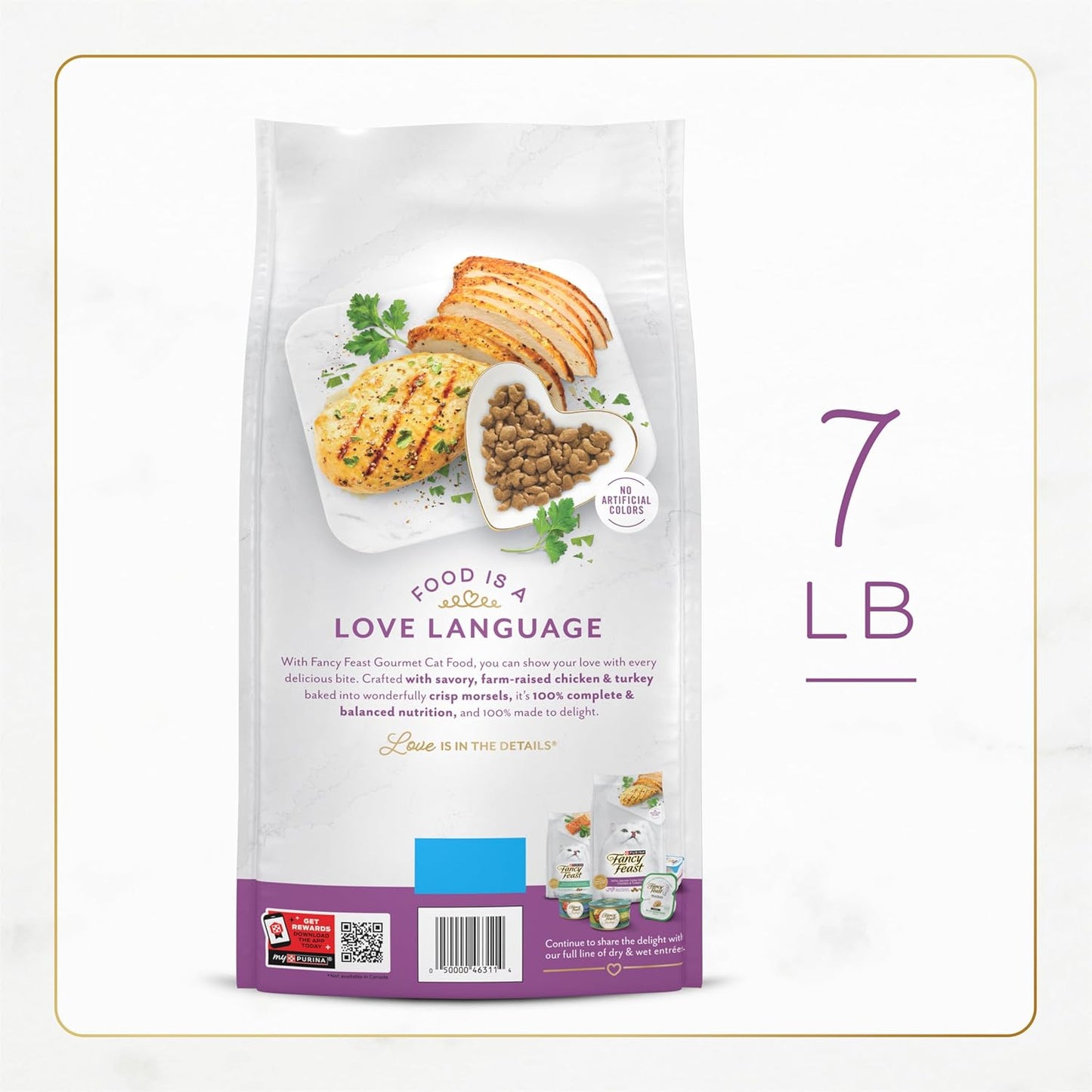 Purina Dry Cat Food with Savory Farm-Raised Chicken and Turkey - 7 Lb. Bag
