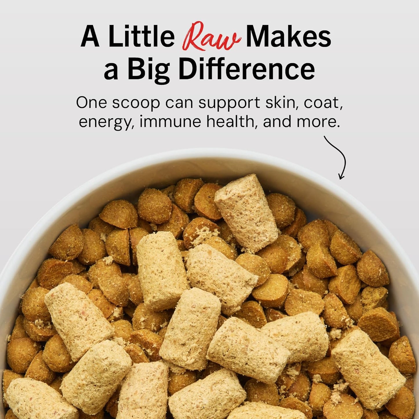 Freeze-Dried Raw Beef Meal Mixers- Dog Food Topper and Mixer - Made with 95% Grass-Fed Beef, Organs & Bone - Perfect for Picky Eaters - Grain-Free - 18 Oz