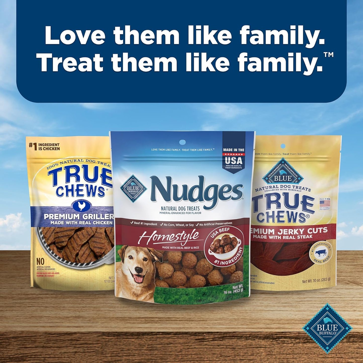 Nudges Homestyle Natural Beef and Rice Dog Treats