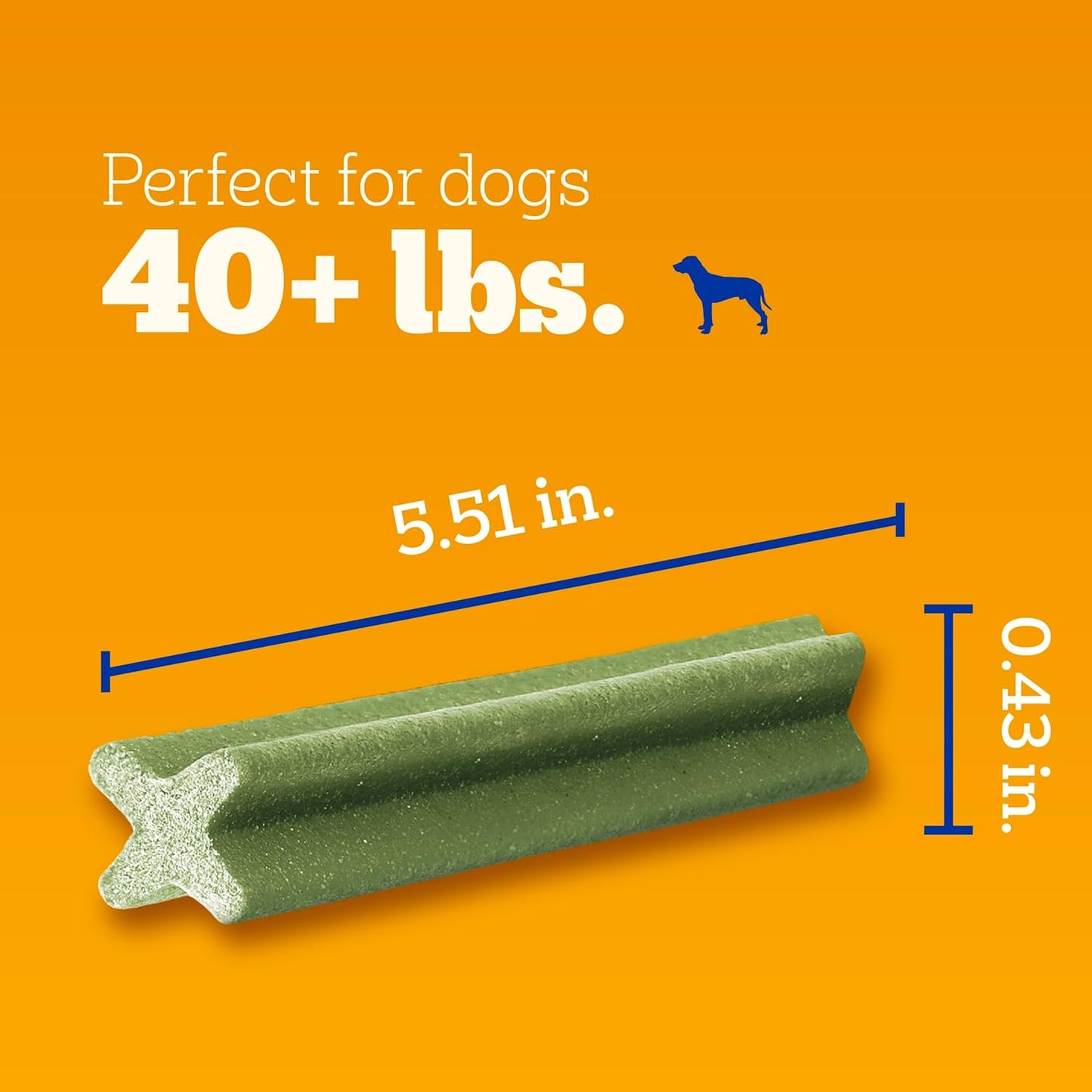 Dentastix Large Breed Dog Treats, Fresh Flavor, 1.87 Lb. Bag (36 Treats)