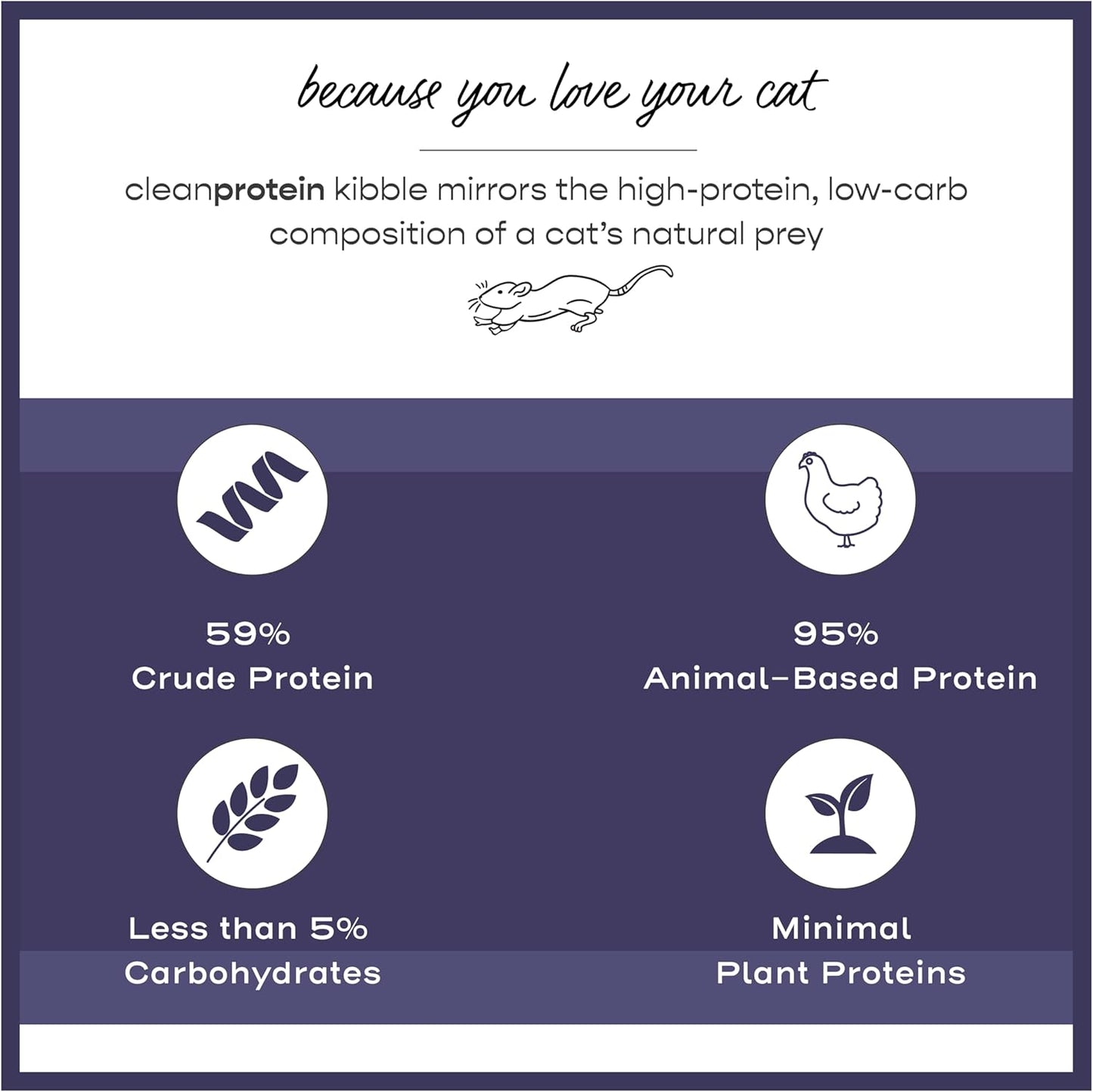 Cleanprotein Chicken Cat Kibble 6.6 Lb. Bag