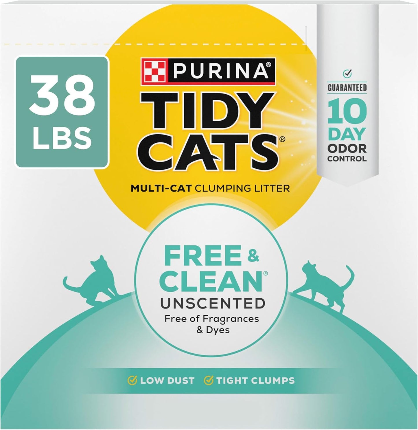 Purina Free and Clean Unscented Cat Litter - 38 Lb. Box