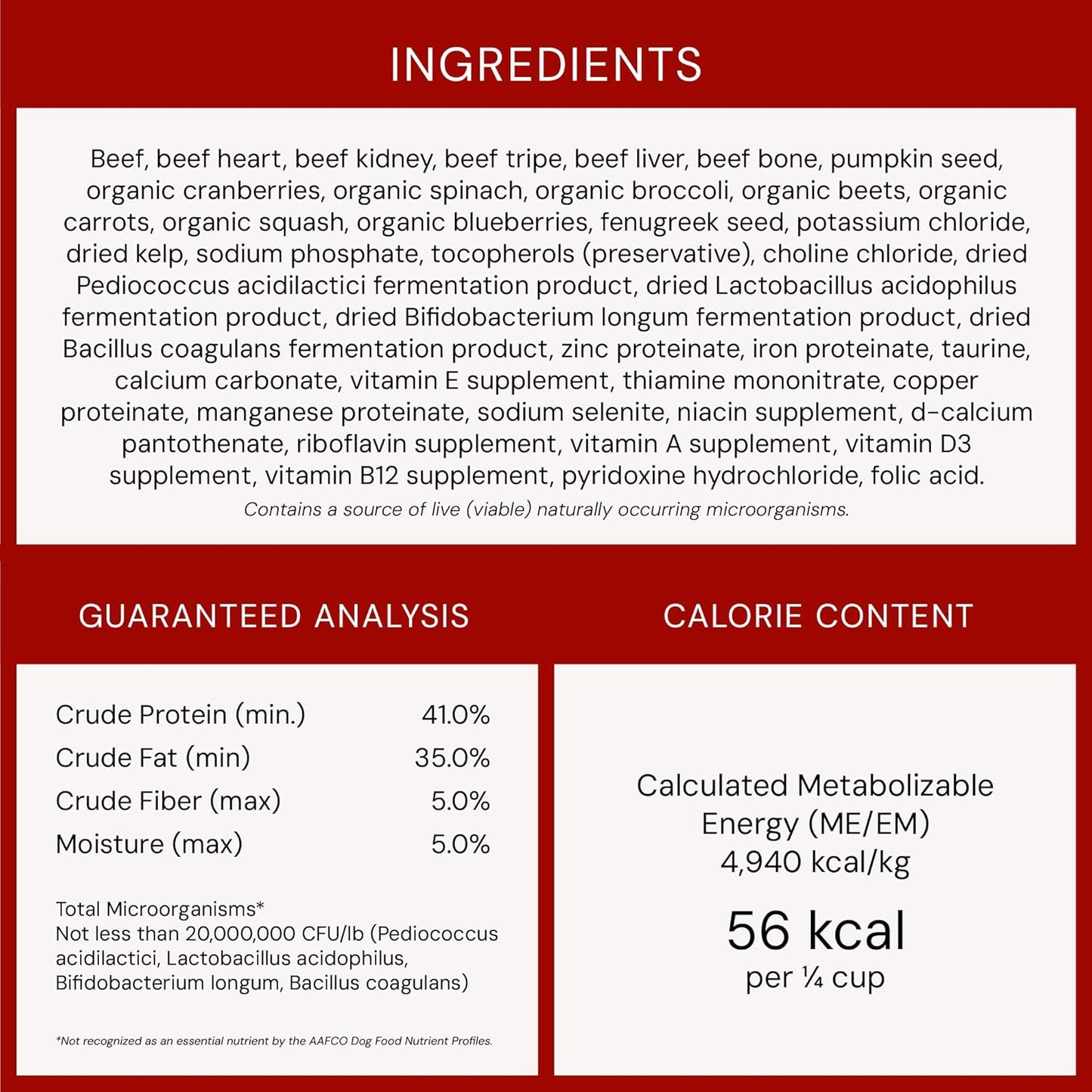 Freeze-Dried Raw Beef Meal Mixers- Dog Food Topper and Mixer - Made with 95% Grass-Fed Beef, Organs & Bone - Perfect for Picky Eaters - Grain-Free - 18 Oz