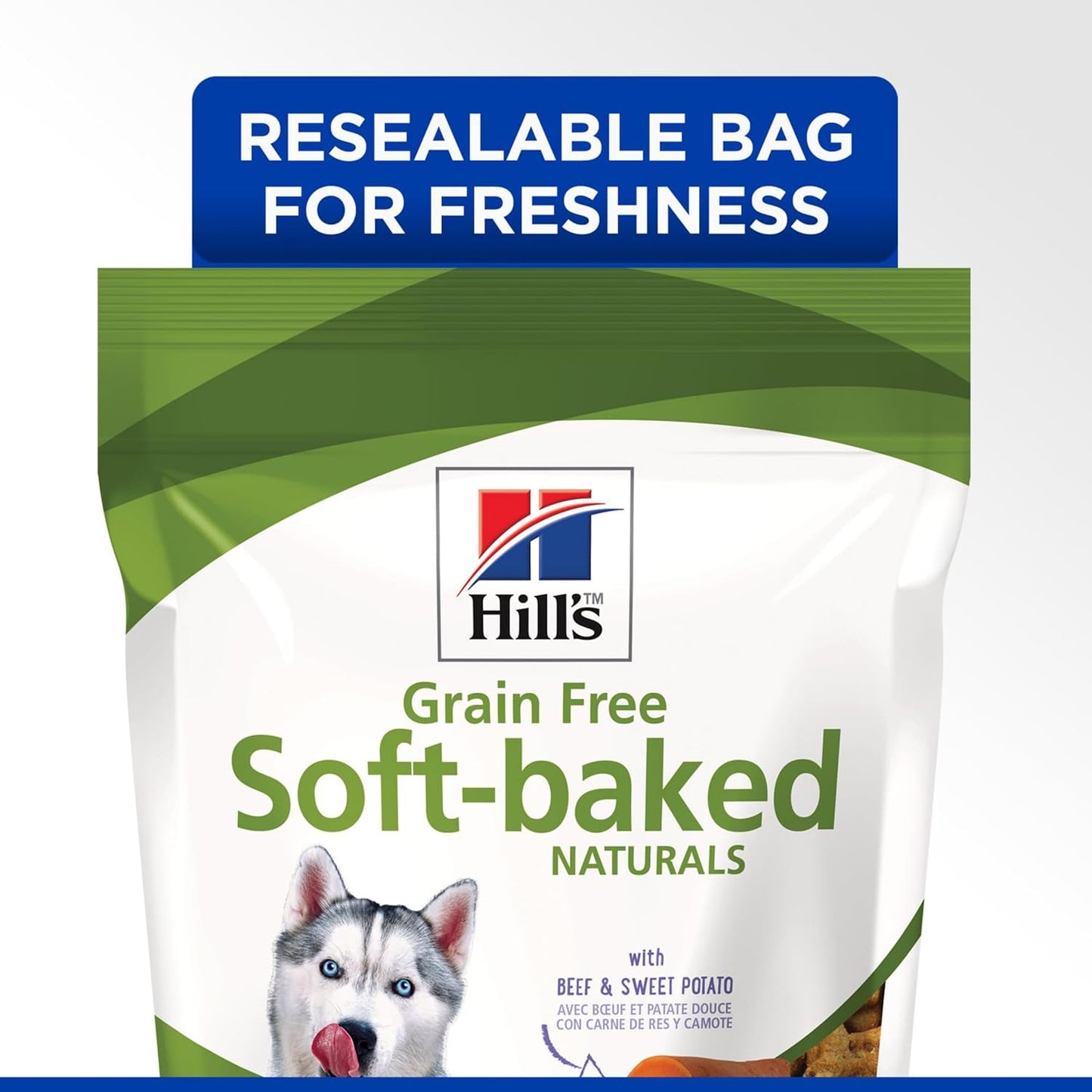 Grain Free Soft Baked Naturals, All Life Stages, Great Taste, Dog Treats, Beef & Sweet Potato, 8 Oz Bag