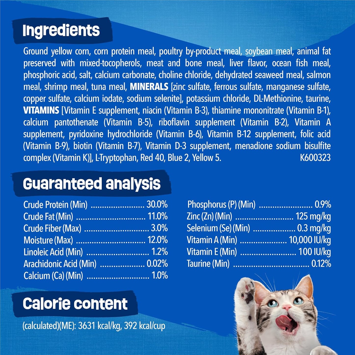 Purina Dry Cat Food Seafood Sensations with Salmon, Tuna, and Shrimp Flavors - 22 Lb. Bag