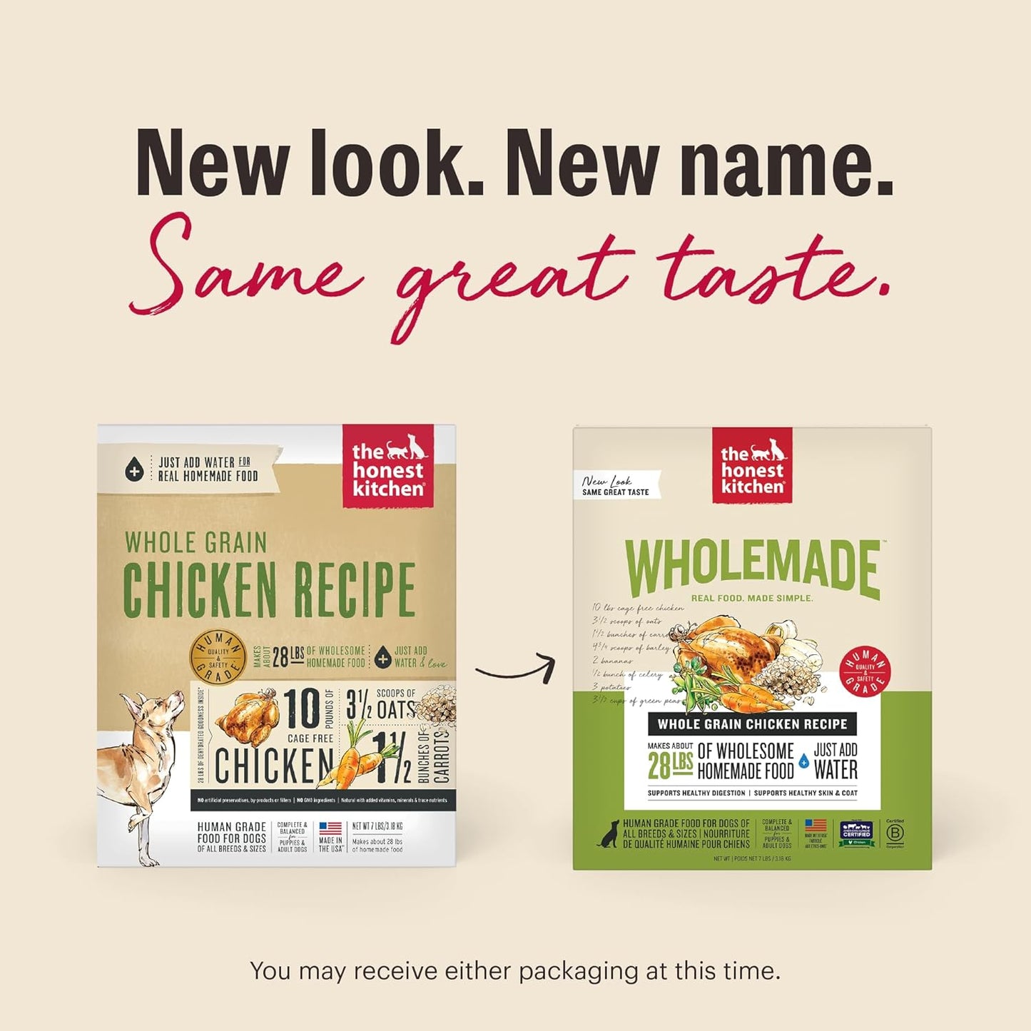 Wholemade™ Whole Grain Chicken Dog Food, 4 Lb Box