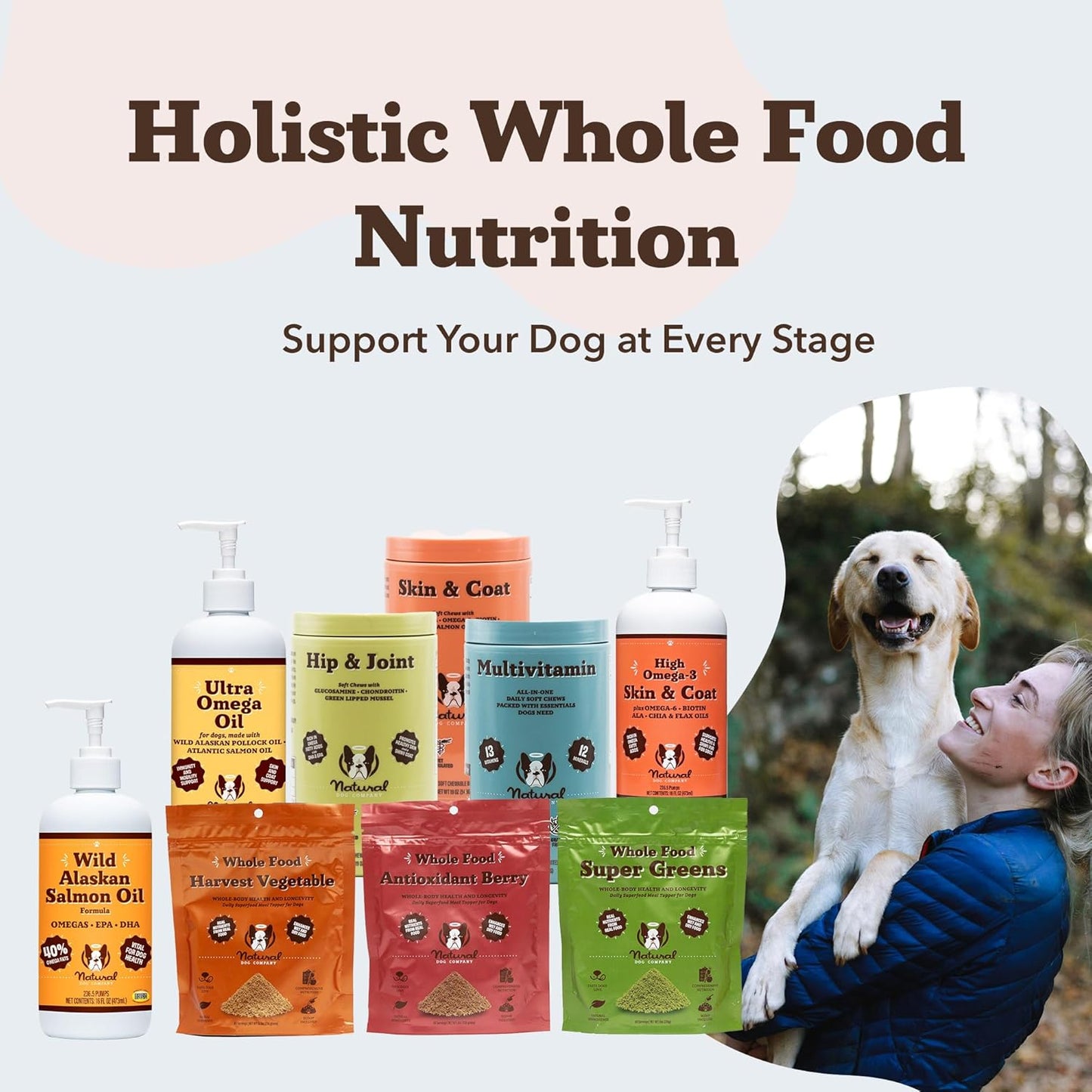 Wild Alaskan Salmon Oil Formula with Omega 3, Fish Oil for Dogs Supplement, Skin & Coat Dog Oil, Itchy Relief, Immune Support for Joints & Heart, Food Topper, 32 Oz